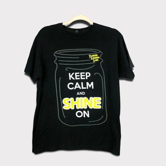 Tultex Florida Georgia Line black & yellow “get your shine on” tour graphic tee - Picture 1 of 5